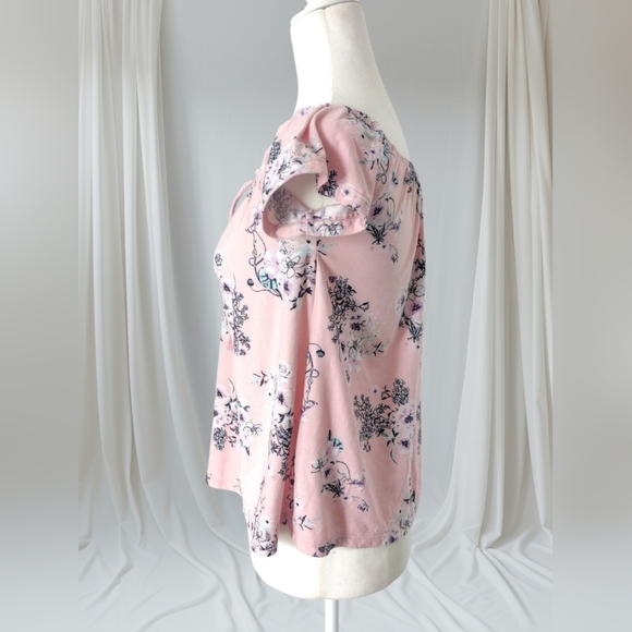 No Boundaries Juniors Floral Pink Summer Top Size XS - Picture 2 of 6